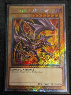 Yugioh Red-Eyes Black Dragon 8th Art Platinum Secret Rare RA04-EN109 1st Edition - Image 1