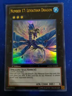 Yugioh Number 17: Leviathan Dragon GENF-EN039 Ultra Rare 1st Edition - Image 1