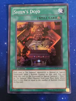 Yugioh Shien's Dojo EXVC-EN057 Super Rare 1st Edition - Image 1