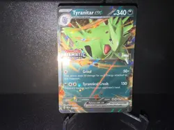 Pokemon Tyranitar ex 064 Prismatic Evolutions Stamped Cosmos Holo Promo Card NM+ - Image 1
