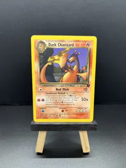 NM! Pokemon TCG - Dark Charizard 21/82 Team Rocket Base Set Unlimited Card - Image 1