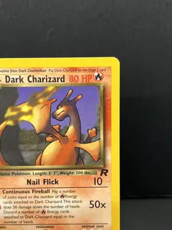 NM! Pokemon TCG - Dark Charizard 21/82 Team Rocket Base Set Unlimited Card - Image 3