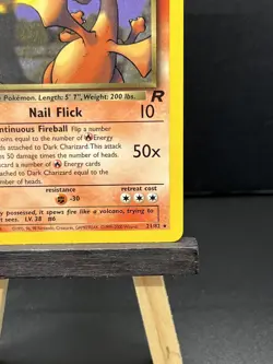 NM! Pokemon TCG - Dark Charizard 21/82 Team Rocket Base Set Unlimited Card - Image 4