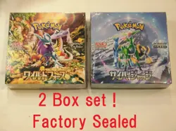 Pokemon Card Booster Box Wild Force & Cyber Judge sv5K sv5M Japanese w/shrink - Image 1