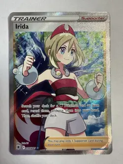 Pokemon TCG Irida Full Art Holo Card 186/189 Swsh10 Astral Radiance - Image 1