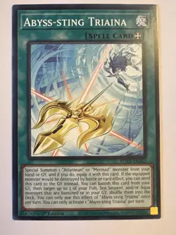 Abyss-sting Triaina | ROTA-EN062 | Yugioh | 1st Ed Rage Of The Abyss Card NM - Image 1