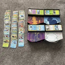 2000+ Huge Pokemon Card Lot Collection, Modern Sets Some Holos Plus 4 Deck Boxes - Image 1