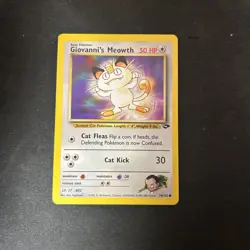Giovanni's Meowth 74/132 Gym Challenge Pokemon TCG Card 2000 WoTC D4 - Image 1