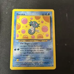 Unlimited) Pokemon HORSEA Card NEO GENESIS Set 62/111 COMMON D4 - Image 1