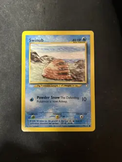 (Unlimited) Pokemon SWINUB Card NEO GENESIS Set 79/111 COMMON D1 - Image 1