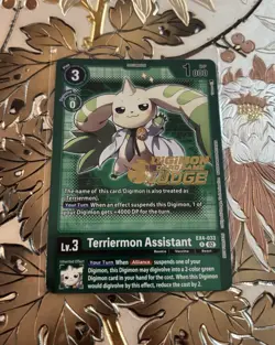Digimon Card Game Terriermon Assistant EX4-033 R Judge Stamp - Image 1