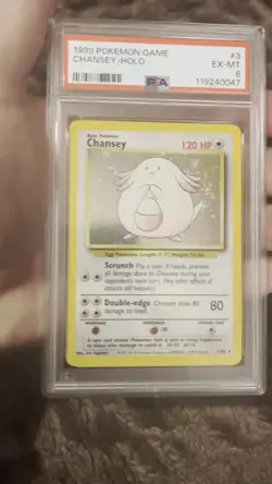 Base set Chansey 3/102 And Base set Nidoking 11/102 PSA 6 Graded Pokemon Cards. - Image 2