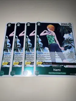 OP03-030 Nami X4 Playset One Piece TCG Card :: OP03: Pillars of Strength - Image 4