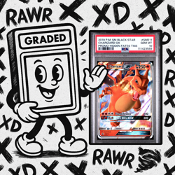 2019 POKEMON SM PROMO SM211 CHARIZARD GX HIDDEN FATES TINS PSA 10 Graded Card - Image 1