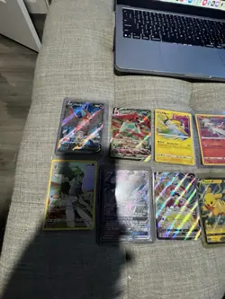 Pokemon Card Lot 10 OFFICIAL TCG Cards Ultra Rare Included EX/V/VMAX/SECRET - Image 2
