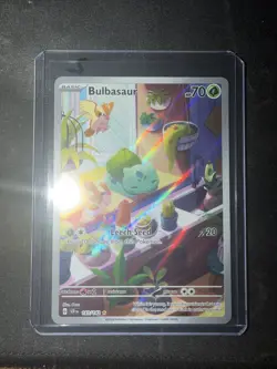 Pokemon TCG Stellar Crown Bulbasaur Holo Rare Card 143/142 Sv07 IR - Image 1