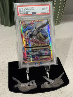 Pokemon Card PSA 10 Gem Mint Mega M Blastoise EX 102/108 XY Evolutions - Image 1