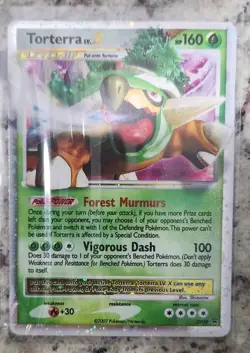 Torterra LV X HOLO Pokemon TCG Card Black Star Promo DP09 Promo Lightly Played - Image 1