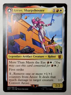 Arcee, Sharpshooter TRANSFORMERS Regular Universes Beyond UB BOT 7 mtg NM/M - Image 1