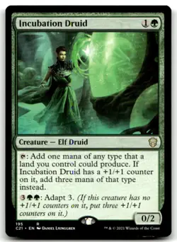 MTG Incubation Druid R Commander 2021 195 LP - Image 1