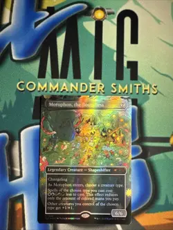 Morophon the Boundless ✨ Borderless Double 🌈 Rainbow FOIL ✨ MTG Secret Lair - Image 1