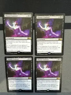 Liliana's Contract X4 M19 Rare Magic the Gathering Mtg Lot Light Play Lp - Image 1