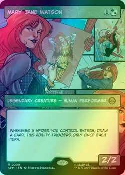 MTG - Mary Jane Watson - Borderless - SPM 229 - FOIL - NM - Image 1
