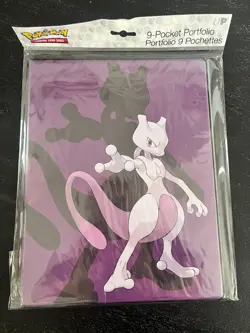 Mewtwo Binder Pokemon Ultra Pro Card Holder Portfolio 9 Pocket 2020 TCG - Image 1