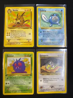 Vintage Pokemon WOTC Shadowless Raichu Jungle Base Set Neo Fossil Rare LOT - Image 1