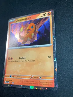 Charmander SVP047 Black Star Promos Cosmos Holo Starter Pokemon 151 TCG 2023 NM - Image 3