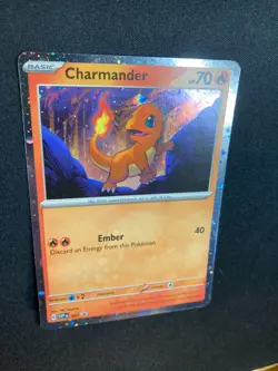 Charmander SVP047 Black Star Promos Cosmos Holo Starter Pokemon 151 TCG 2023 NM - Image 5