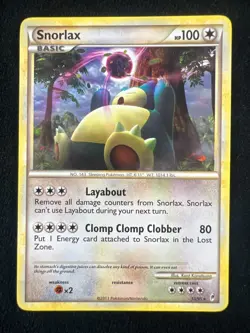 Snorlax Call of Legends 33/95 Vintage Pokemon TCG - LP - Image 1