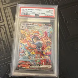 Pokemon 2024 Greninja ex 214/167 SIR Twilight Masquerade GEM MINT PSA 10 - Image 1