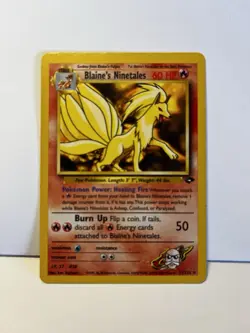 Pokemon TCG Blaine's Ninetales Gym Challenge 21/132 Unlimited Rare Card - Image 1