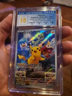 (POP 23) CGC 10 PERFECT Pikachu Scarlet & Violet CHINESE Promo 001/SV-P Pokemon - Image 1