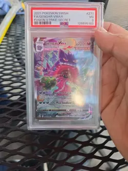 Pokemon Gengar VMAX Fusion Strike Secret Rare Full Alt Art #271 PSA 3 LOW POP - Image 5