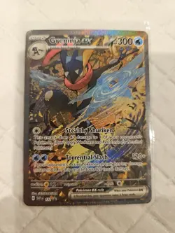 Greninja EX SVP 132 - Pokemon TCG Scarlet & Violet- NM Black Star Promo FULL ART - Image 1