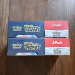 2x Pokemon Surging Sparks ETB & Booster Bundle Costco 2-pack. Factory Sealed - Image 5