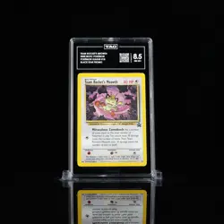 2000 Pokemon Black Star Promo Team Rocket's Meowth #18 Pokemon League TAG 8.5 - Image 1