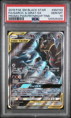 Pokemon TCG Garchomp & Giratina GX Sun & Moo. #193 PSA 10 - Image 1