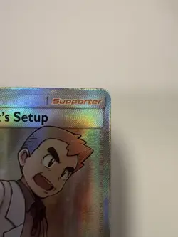 Pokemon TCG Professor Oak's Setup Full Art Rare Holo 233/236 Cosmic Eclipse NM - Image 3