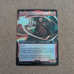 Barrett Wallace (Extended Art) Foil MTG Final Fantasy NM Rare Card - Image 1