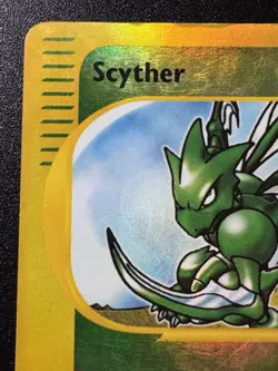 Scyther 57/147 Aquapolis WoTC e-Series Pokemon Card Reverse Holo Foil Rare MP - Image 3