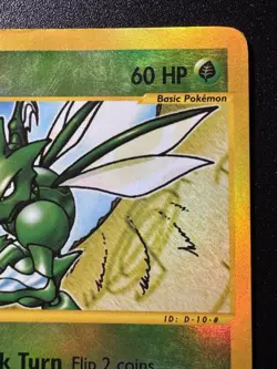 Scyther 57/147 Aquapolis WoTC e-Series Pokemon Card Reverse Holo Foil Rare MP - Image 4