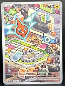 Rotom 197/182 Sv10: Destined Rivals Full Art Holo Pokemon Card TCG - Image 1