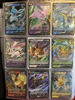 Eevee Evolutions V Promo Complete SWSH 9 Card Holo Set Eeveelutions - Image 1
