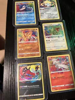 Pokemon TCG Amazing Rare Set 6 Out of 9 NM Cards Rayquaza Reshiram Jirachi - Image 1