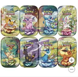 Pokemon Prismatic Evolutions 8 Mini-Tins Promo Cards Costco 2-Pack - IN HAND - Image 2