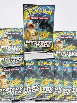 Pokemon TCG Mystery Pack Sealed Pack 10 Cards 3 Guaranteed Hits - Image 2
