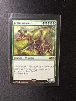 Gigantosaurus 185/280 Magic 2019 (M19) MTG NM Card - Image 1